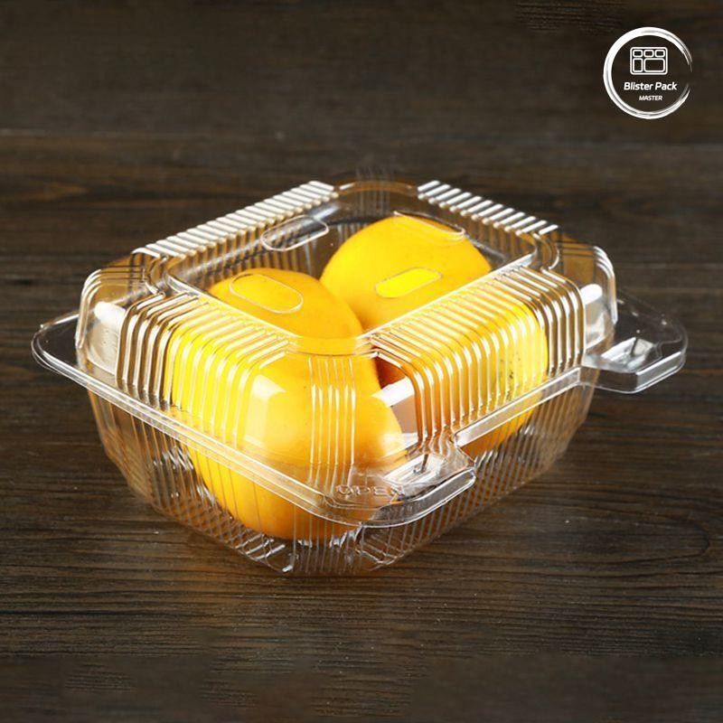 OEM/ODM Clamshell Jednorazowa tacka na owoce i pojemniki na warzywa Przejrzyste PET Plastic Food Grade