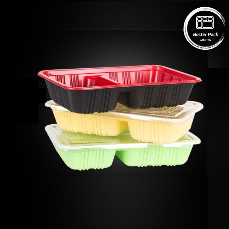 Ekologiczny 3 komórki Bento Box jednorazowy PP plastikowy mikrofalówka I lodówka sejf