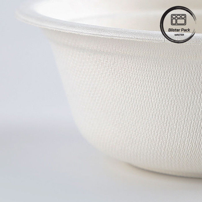 Bez PFAS biodegradowalny trzciny cukrowej Bagasse miski jednorazowe zupy i sałatki miski 8 oz do 32 oz
