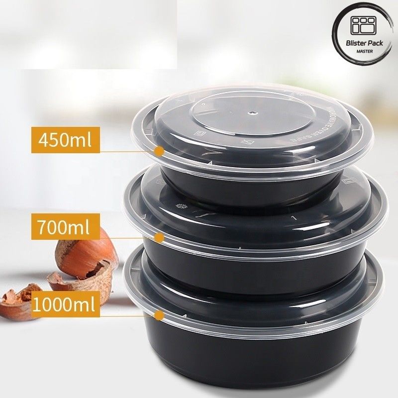 Pojemniki na sałatki jednorazowe Bez BPA Bezciekłe Różne rozmiary 8oz 12oz 16oz 24oz 32oz