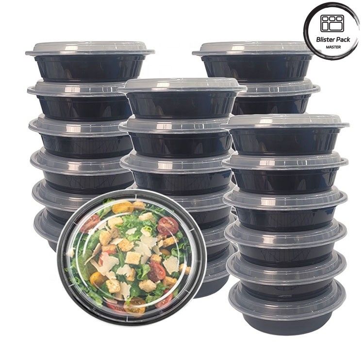 Pojemniki na sałatki jednorazowe Bez BPA Bezciekłe Różne rozmiary 8oz 12oz 16oz 24oz 32oz