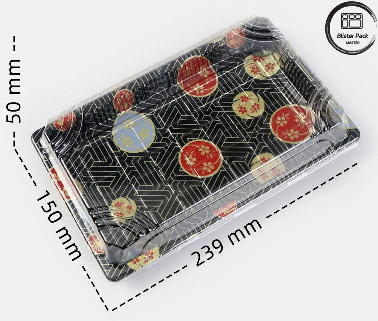 Premium Design Embossing Plastic Sushi Tray Blister Pack w konkurencyjnych cenach