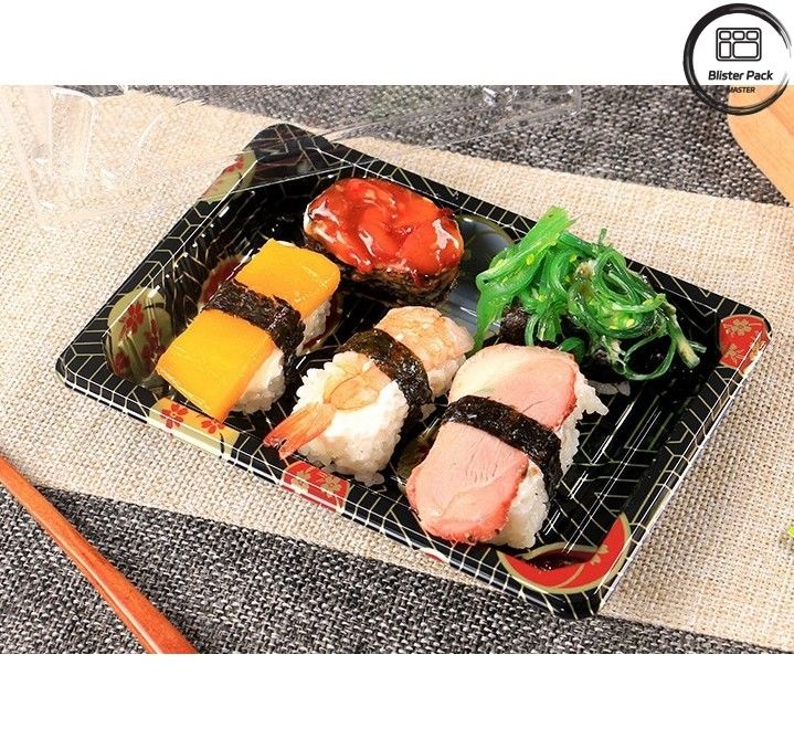 Premium Design Embossing Plastic Sushi Tray Blister Pack w konkurencyjnych cenach