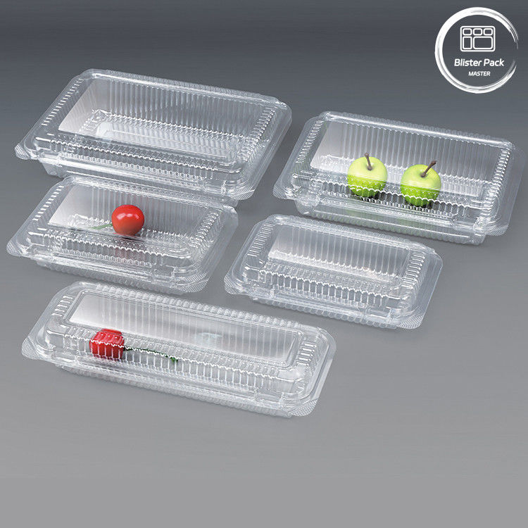 Transparentny pojemnik jednorazowego użytku na zamówienie - plastikowa tablica PET do przechowywania świeżych produktów
