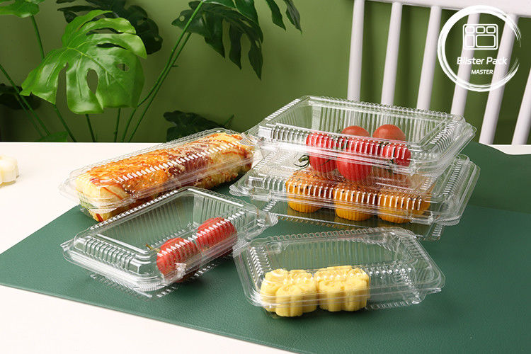 Transparentny pojemnik jednorazowego użytku na zamówienie - plastikowa tablica PET do przechowywania świeżych produktów