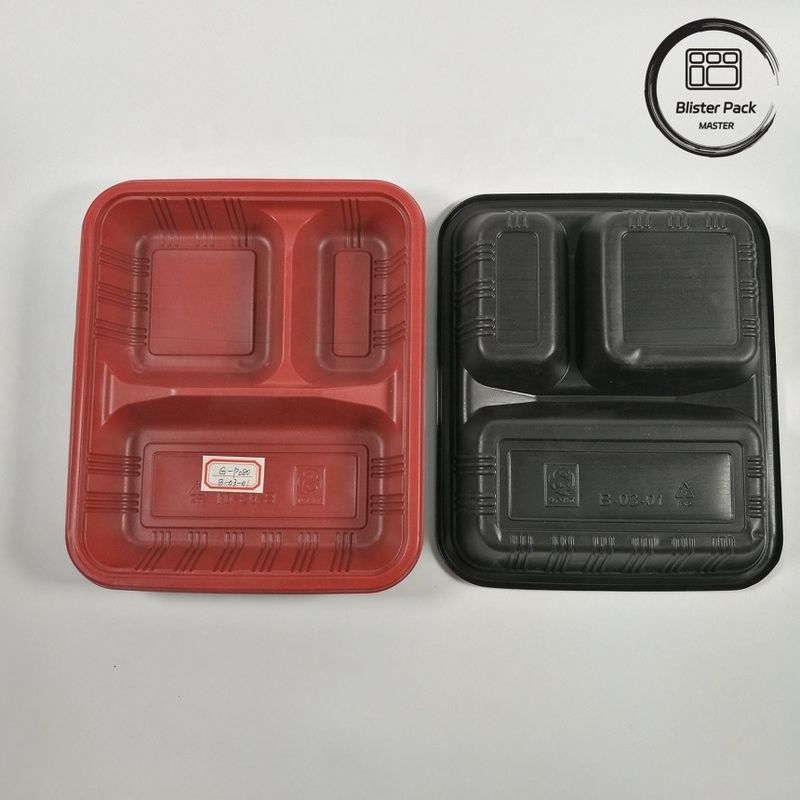 Niestandardowe 2-3-4 Kompact PP Gorąca żywność do jedzenia Bento Box Eco Friendly prostokątny