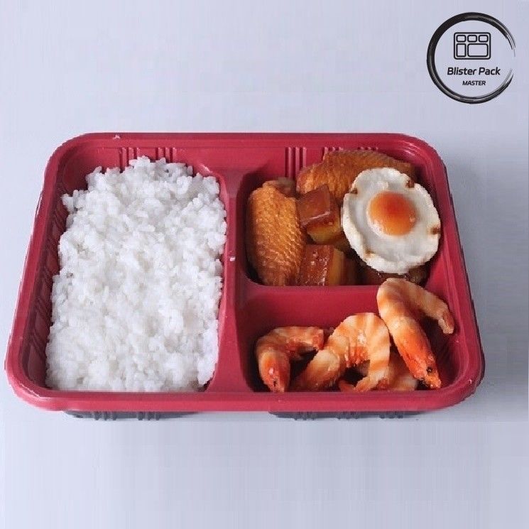 Niestandardowe 2-3-4 Kompact PP Gorąca żywność do jedzenia Bento Box Eco Friendly prostokątny