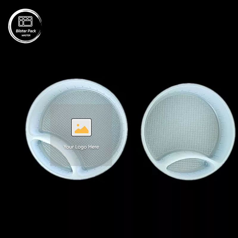 Jednorazowa płytka plastikowa z bąbelkami i przezroczystą plastikową płytką PP, opakowanie 6-głotkowe na czekoladę, słodycze, ciastka księżycowe, muffiny i knedle