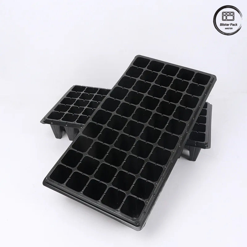Sprzedaż hurtowa 50 Deep Cell Tree Seedling Tray, trwały plastikowy talerz do kiełkowania nasion dla żłobków i ogrodów